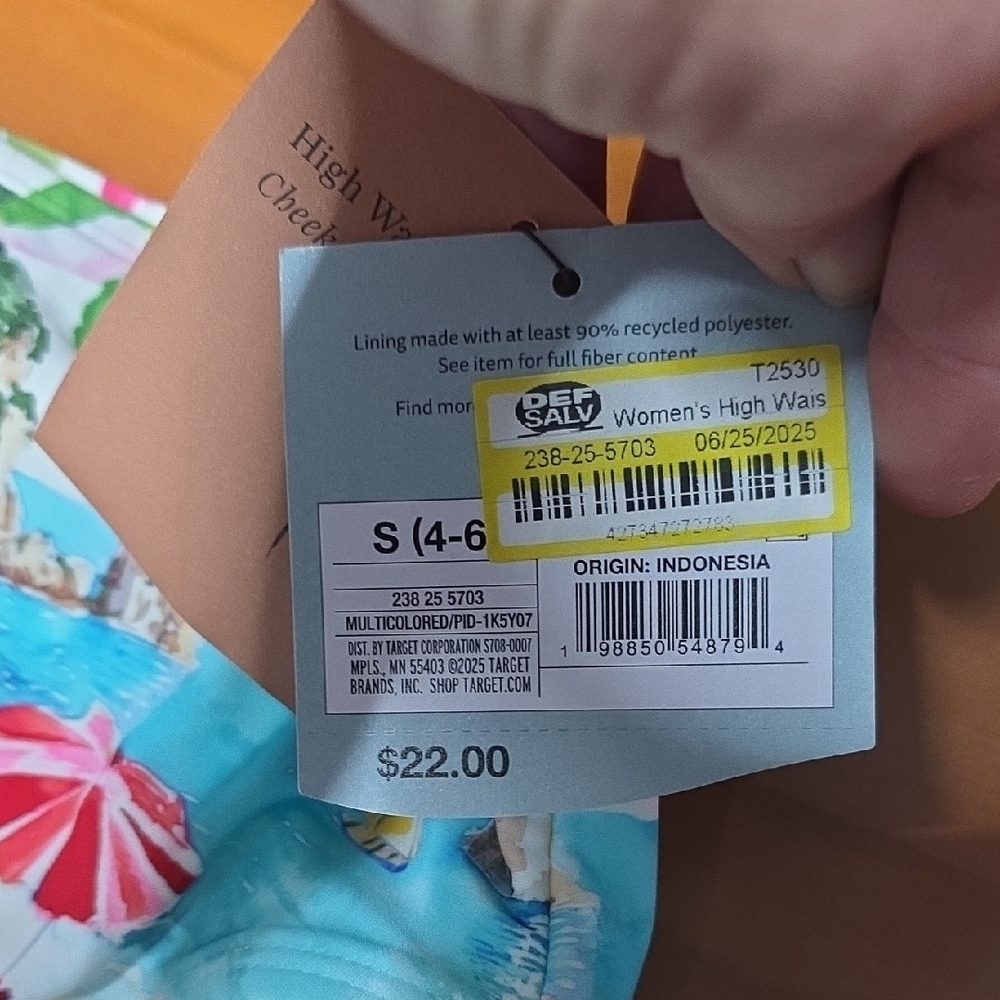 Shade & Shore Vibrant Floral Beach Scene Bikini Bottom - Picture 3 of 5